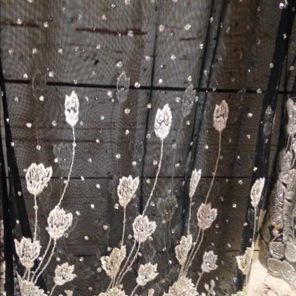 SOLD ~ Super Sheer Sparkly Cover Top Size Medium - Picture 2 of 8